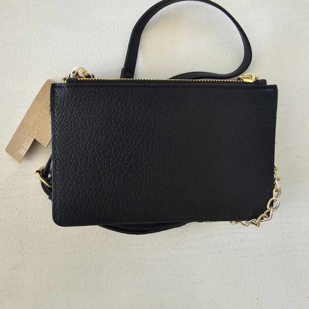 NEW Steve Madden Black Crossbody leather bag - Picture 2 of 8